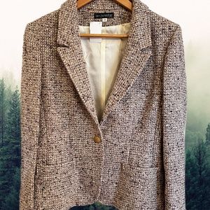 Breckenridge Tan Tweed Suit, Two Piece (Pencil Skirt)  Size 10